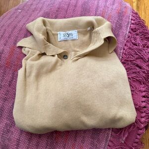 Raffi yellow silk sweater